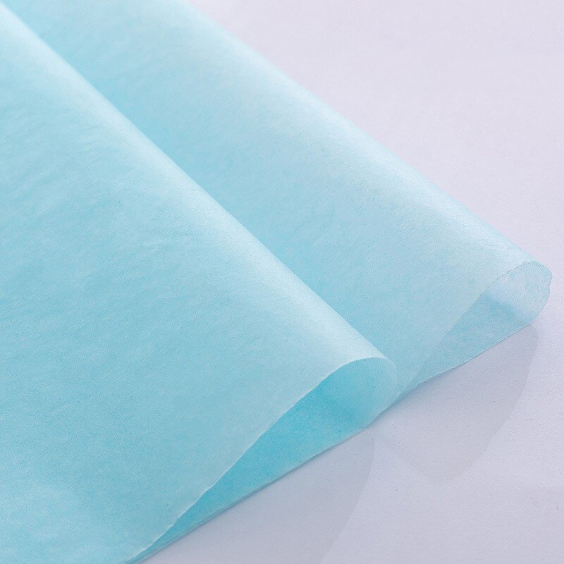 40pcs 50x70cm DIY Tissue Paper Wrapping Paper Decorative Flower Bouquet Craft Paper Clothing Packing Packaging: wathet