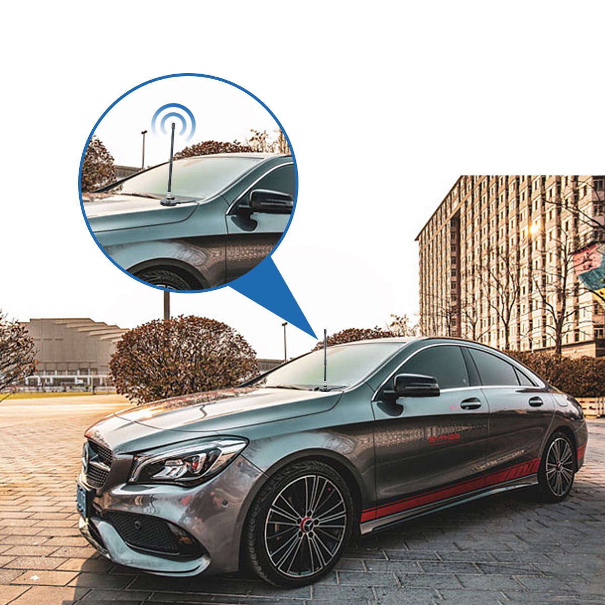 ABBREE 27MHz BNC 23/130cm Antenna for Cobra Midland Uniden Maxon President Anytone Walkie Talkie Portable CB Radio