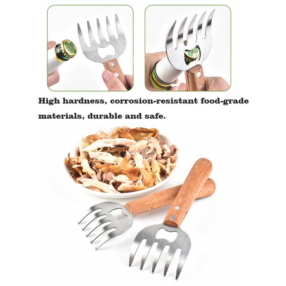 Fourchettes de levage de dinde, fourchette de poulet de volaille de griffes de viande, viande d'acier inoxydable