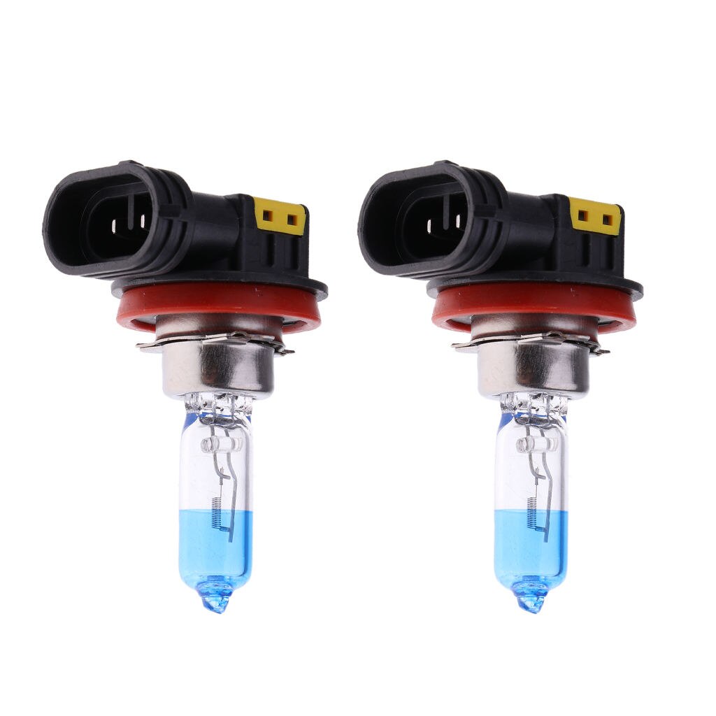 2pcs H8 12V 55W 4000K Car Halogen Headlamp Bulbs Driving Light Replacement