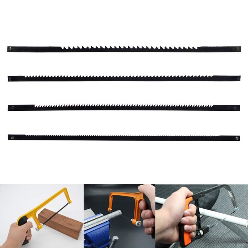 24Pcs Scroll Saw Blades 127Mm Carbon Steel Fretsaw Blades With Cross Pin 10/15/18/24 Teeth Standard Fine Cut Saw Blades