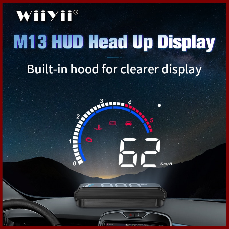 A100S Auto HUD Head-Up Display OBD2 II EUOBD Overspeed Waarschuwing Systeem Projector Voorruit Auto Elektronische Voltage Alarm
