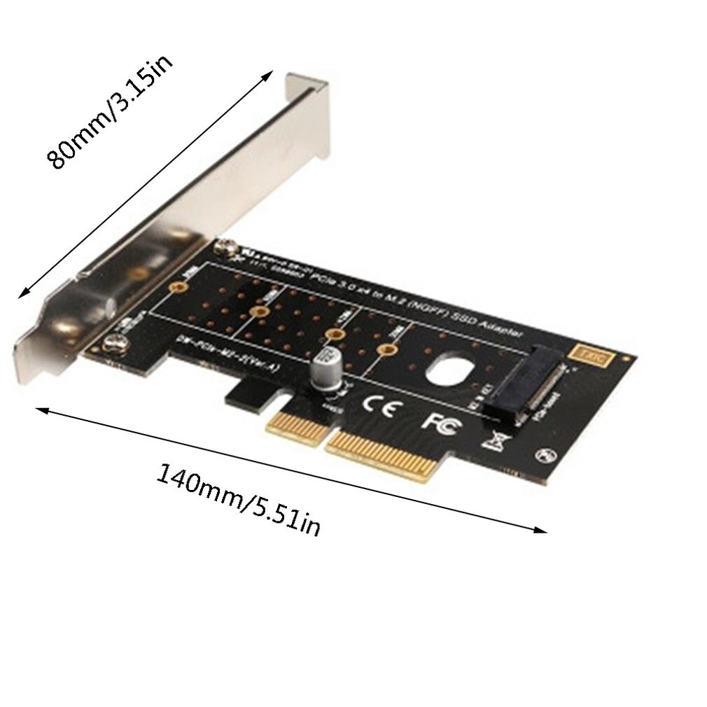 M.2 nvme ssd ngff para pcie 3.0x4 adaptador m cartão de interface chave velocidade total 6 gbps adaptador