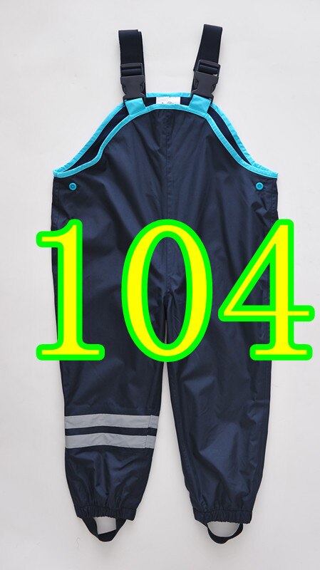 Tijd beperkte Verkoop Unisex Solid Lente Retail Broek Voor En Kinderen Koude Wind Regen Waterdichte Overalls In voorraad: blue104