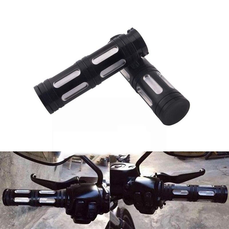 2 Pcs Universal Motorcycle Hand Grips Handle Bar Stuur Grip Voor Sportster Touring Dyna.: Default Title