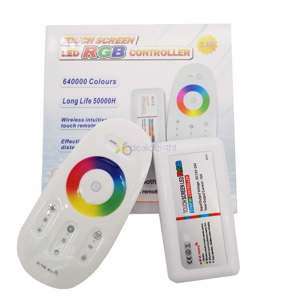 2,4G Touch Screen LED Controler RGBW RGB RGBWC DC12-24V 18A Fernbedienung Für RGB RGBW RGB + CCT LED streifen
