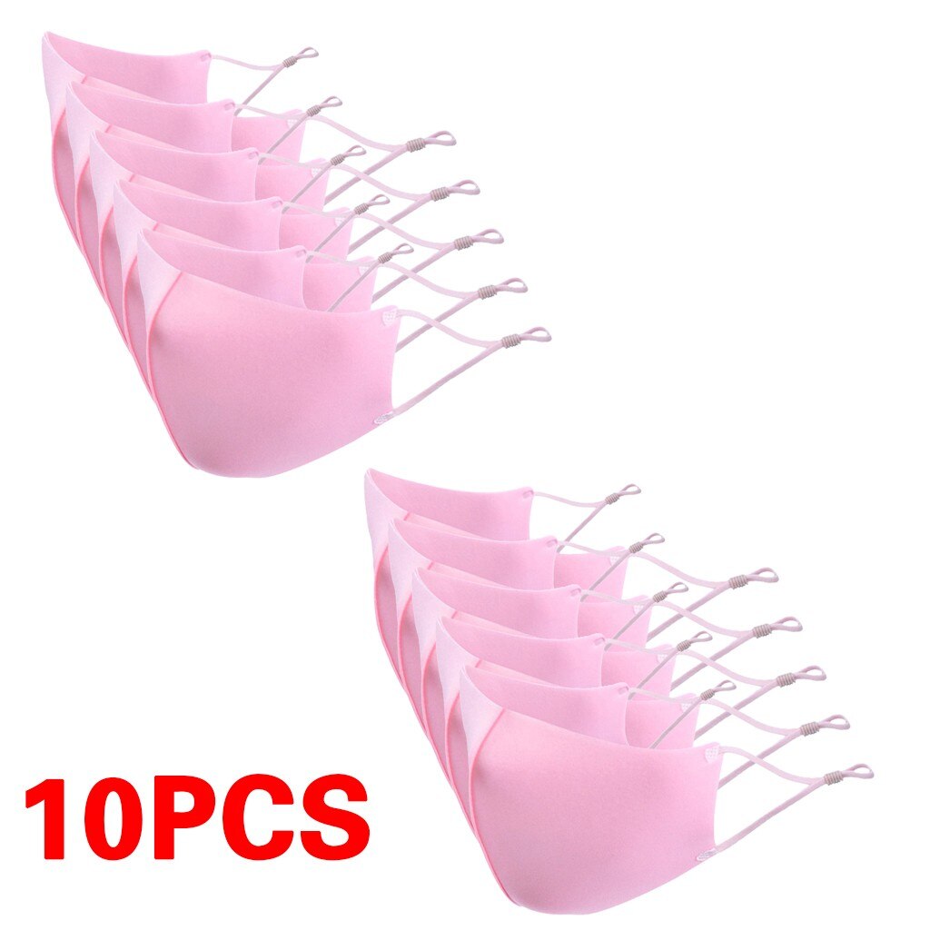 5pcs Children Ski Fasemask Dustproof Reusable Fabric Bandana Cute Cartoon Animal Printed Masque Bandana: Watermelon red