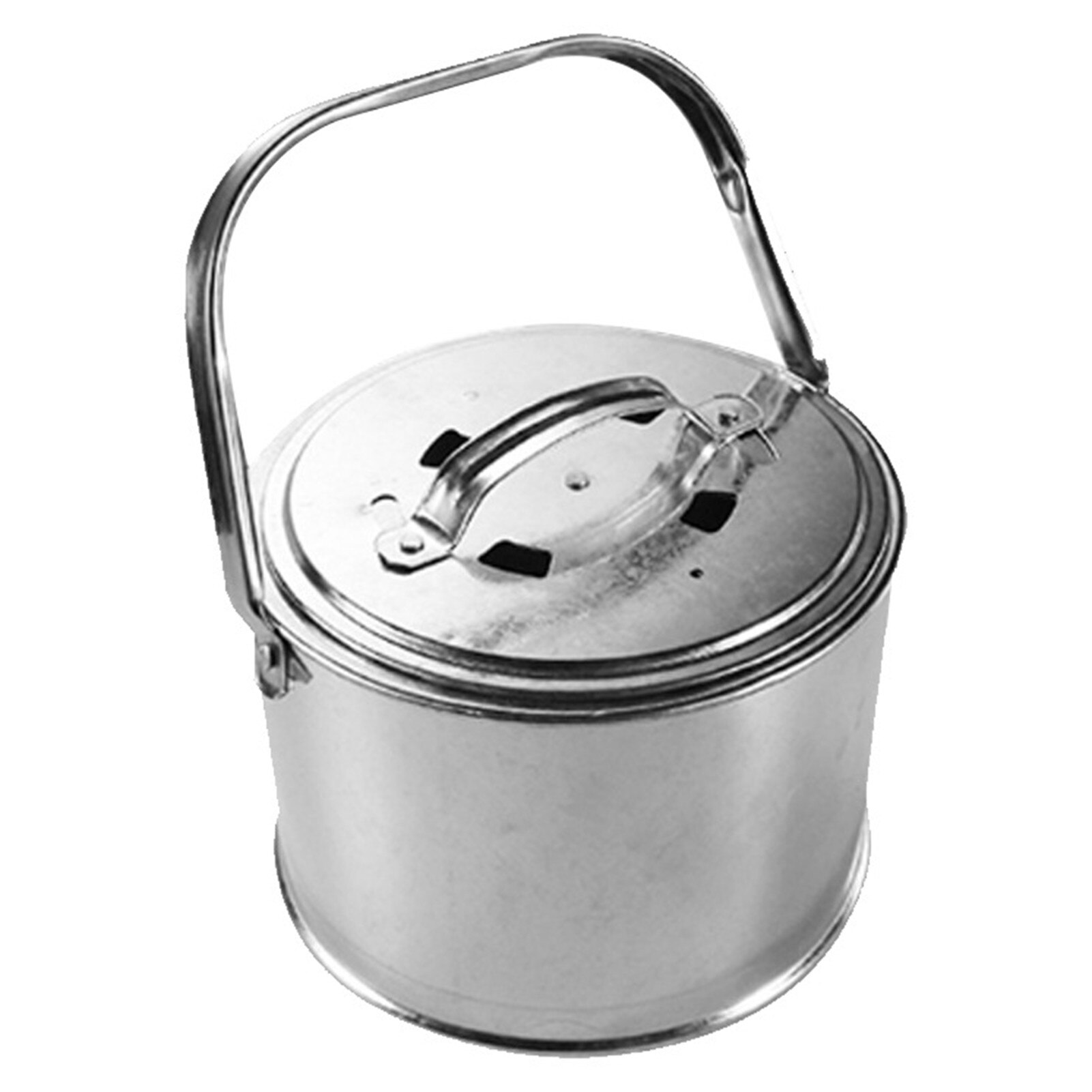 Grill Ronde Houtskool Oven Bakken Oven Draagbare Houtskool Oven Brander Outdoor Barbecue Bakken Oven Verwarming Apparatuur: Silver