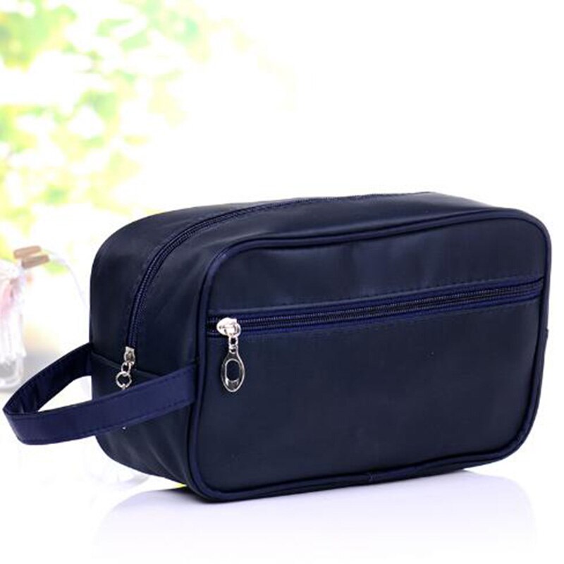Frauen Männer Reise Kosmetik Tasche Wasserdicht Kultur Tasche Waschen Dusche machen-hoch Organizer Tragbare fallen Lagerung Tasche Große Kapazität Tote: tief Blau