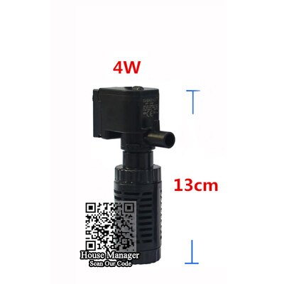 Billig 4w 6w dränkbar luftpump för akvarie akvarium, akvariepump för luft syre öka internt filter vattenflöde: 4w / Us-kontaktadapter
