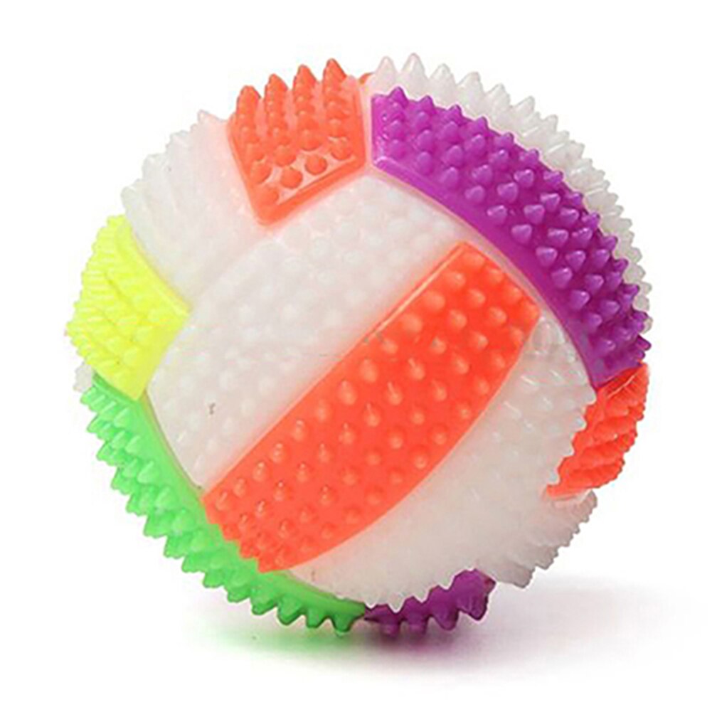 6.5cm Spiky Massage Ball Hand Foot Body Pain Stress Massager Relief Trigger Point Health Care Sport Toy LED Flashing