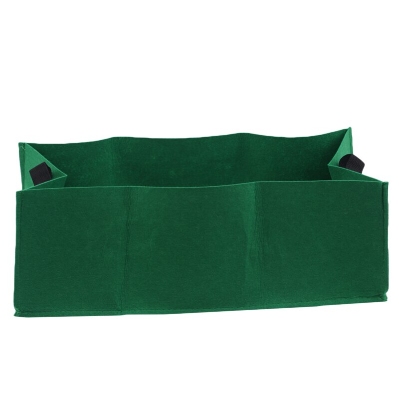 Non-woven Fabric Planting Pouch Home Garden Planting Bag Balcony Growth Vegetable Pouch Root Container Plant Bags: Green L