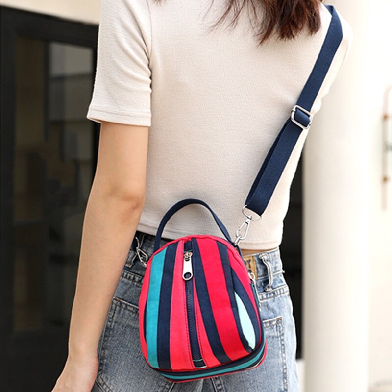 Práctico bolso portátil de viaje, bolso bandolera de para mujer, bolso de hombro estampado colorido exquisito para chicas jóvenes