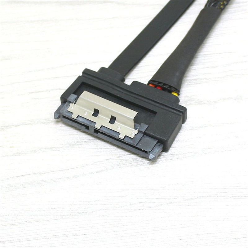 SATA 22 Pin Man-vrouw Sata Verlengkabel SATA 3 III 6 Gb/s 22 Pin Man-vrouw 7 + 15 Pin SATA Data HDD Power