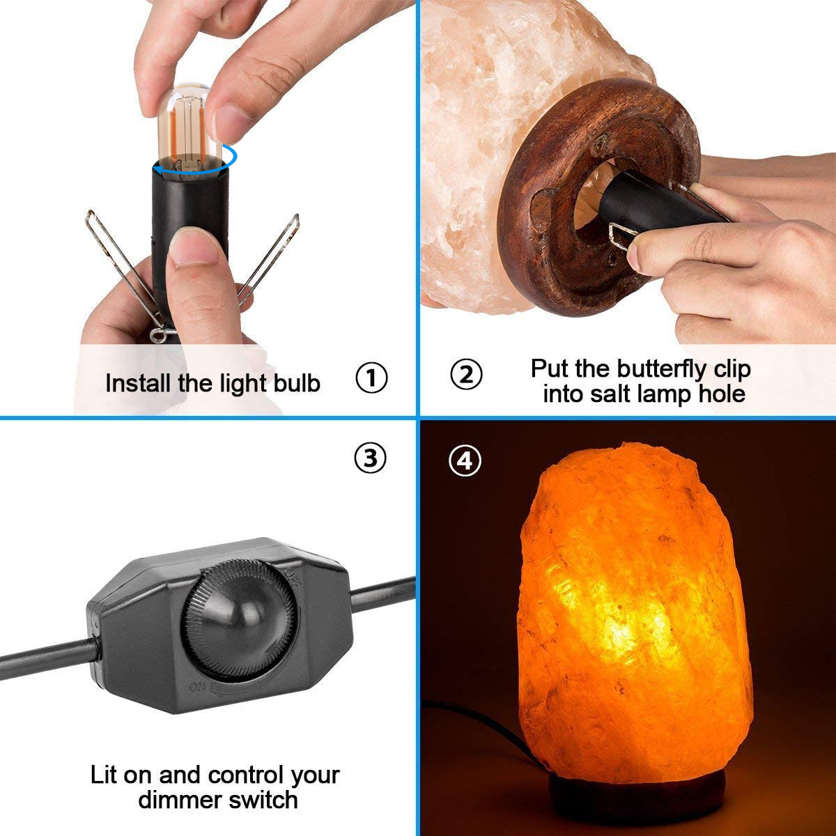 GANRILAND Przewód lampy Wtyczka EU E14 E27 Gniazdo 1.8M Dekoracyjny czarno-biały uchwyt lampy z przełącznikiem Ściemniacz Przewód zasilający