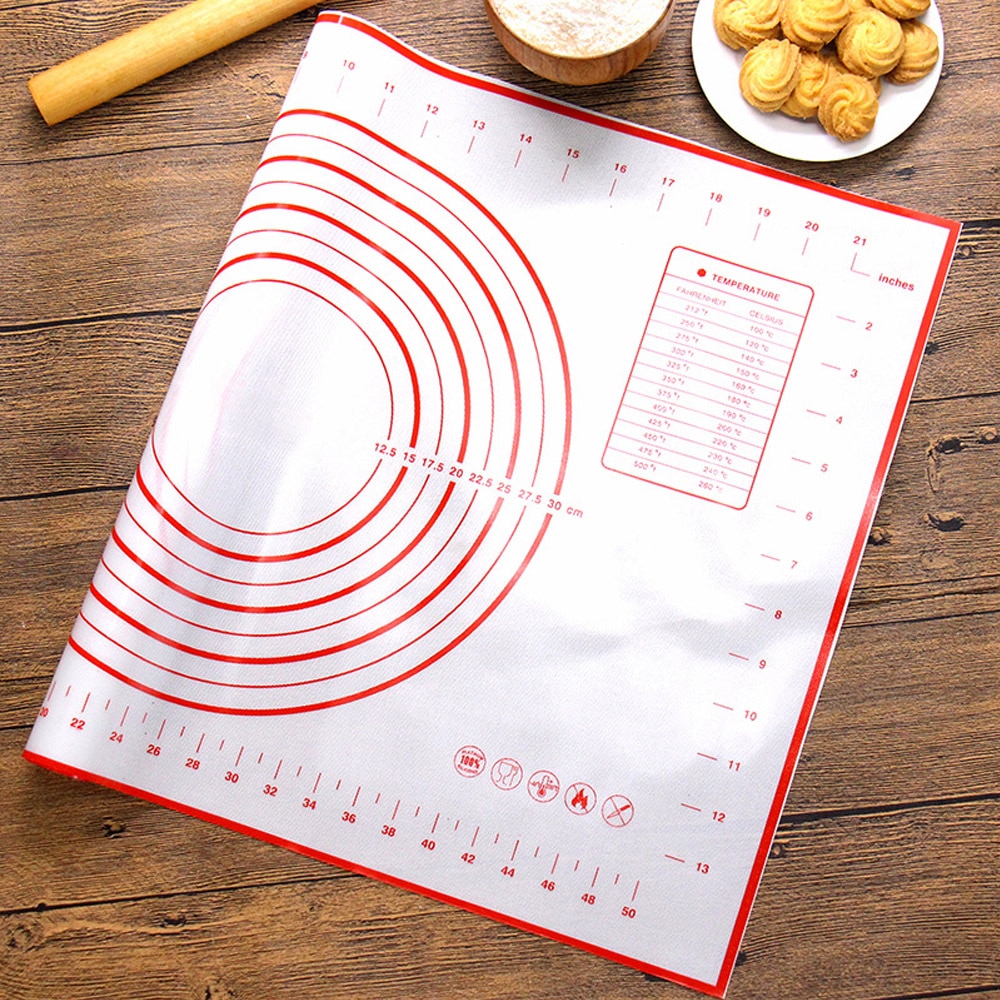 Silicone Baking Mat Pizza Dough Maker Pastry Kitchen Gadgets Cooking Tools Utensils Bakeware Kneading Accessories Lot
