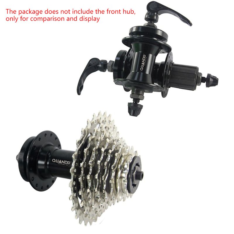 QUANDO Bicycle Mountain Bike Disc Brake Quick Release Rear Hub 36 Holes Rear Hub Road Bike MTB