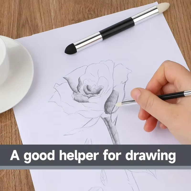 4 Stuks Mengen Spons Pen Gekneed Gum Tekengereedschappen Potlood Gummen Blending Stomp Art Blenders Schets Gereedschap