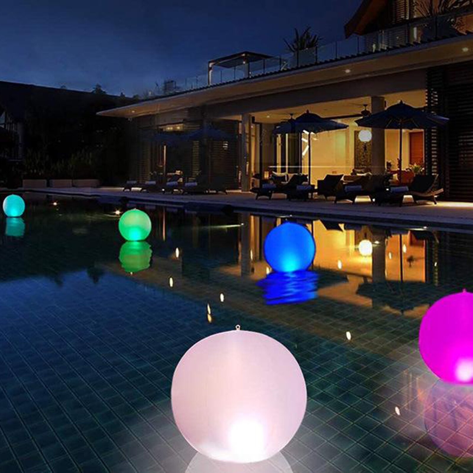 Waterproof Solar Powered LED RGB Ball Light Outdoor Garden Lawn Landscape Lamp