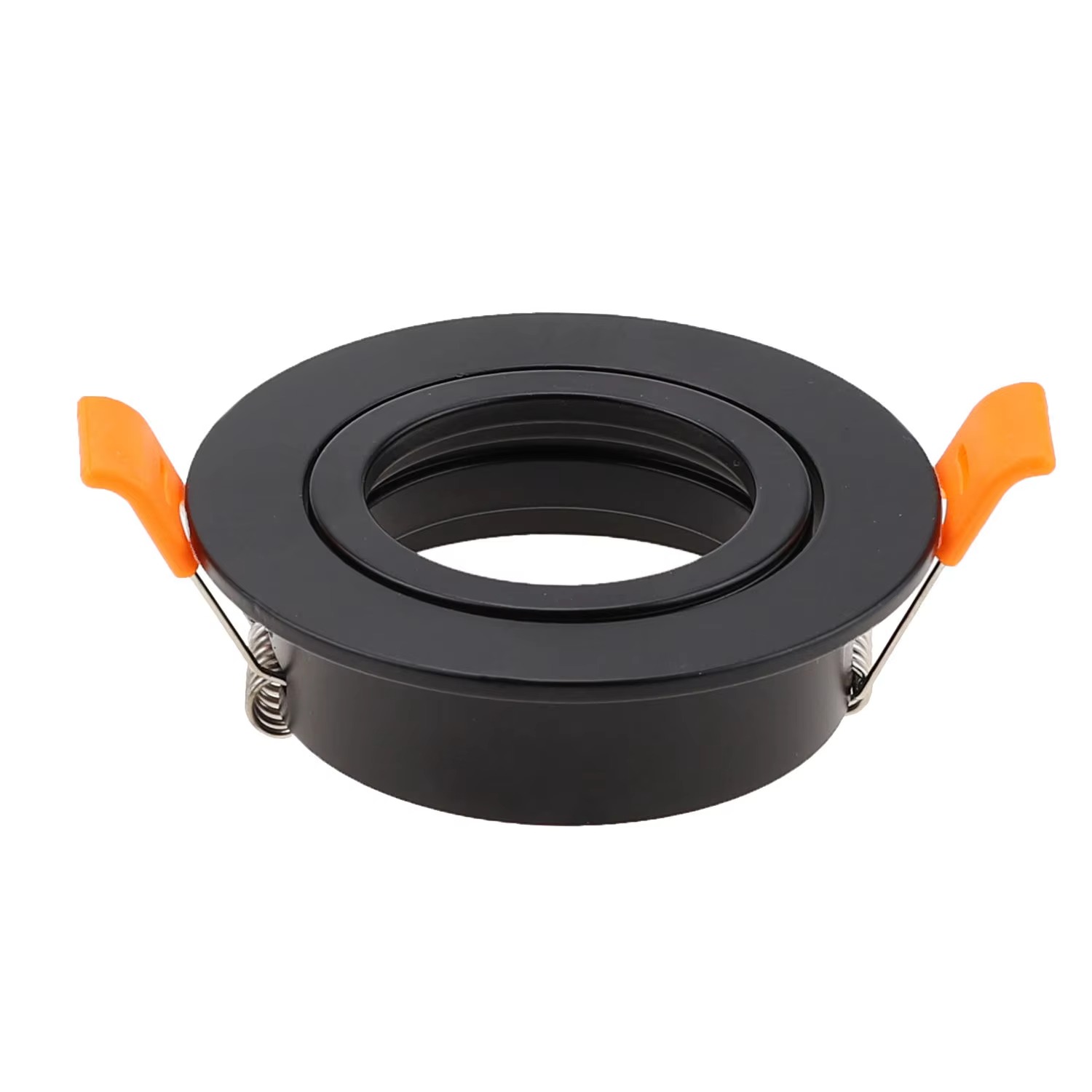 3/6/ 9 sorte runde indbyggede downlight-holdere 82mm udskæringer 62mm justerbare rammehuse runde til  gu10 mr16 e27 pærer i aluminium: Lysegrøn