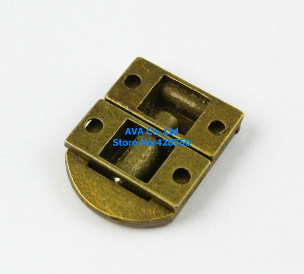 10 Antique Brass Decorative Hasp Jewelry Box Hasp Latch Lock 20x25mm with Screws