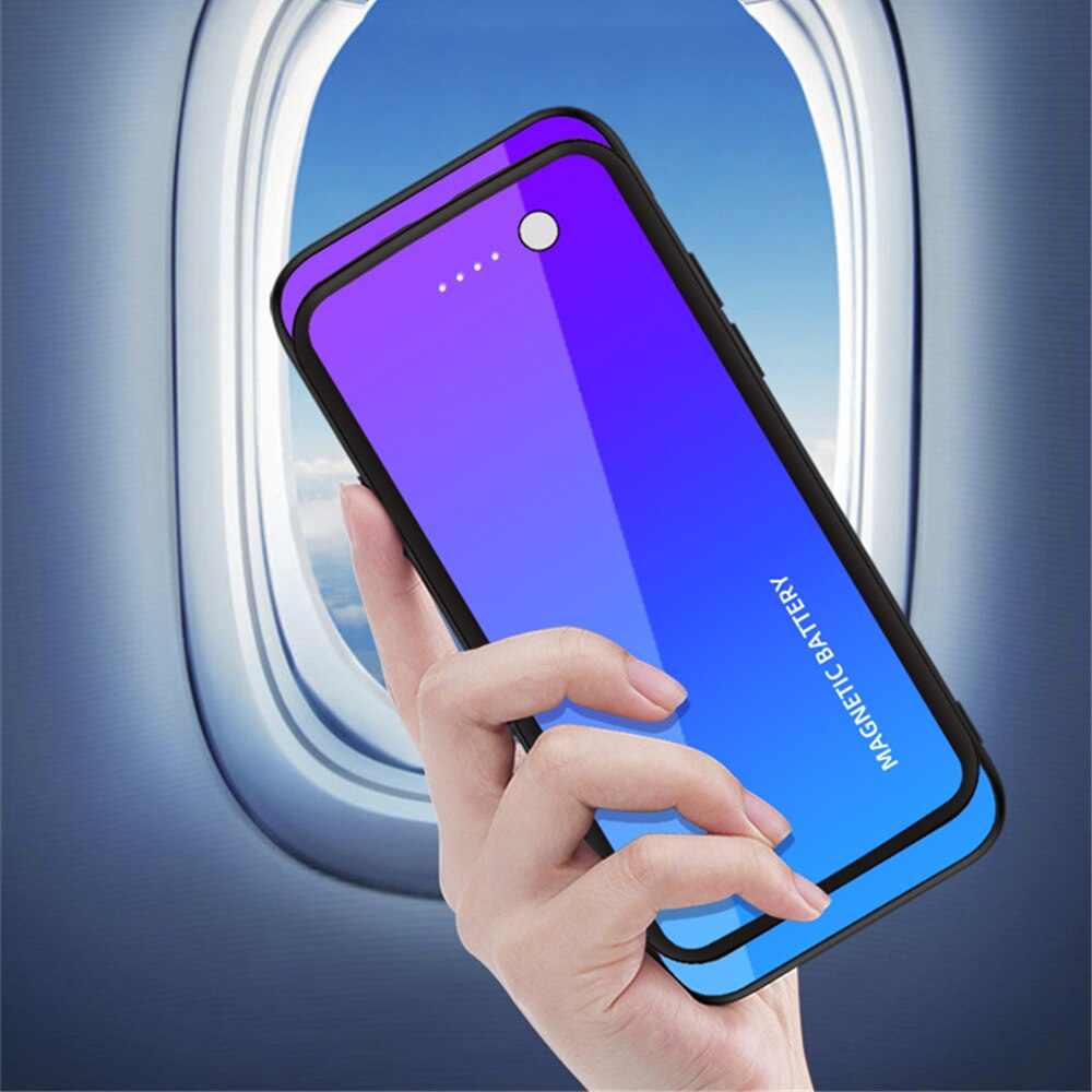 Draadloos Opladen Batterij Case Voor Iphone 12 Pro Max Power Bank Case Magnetische Opladen Case Voor Iphone 12 Mini Batterij cover