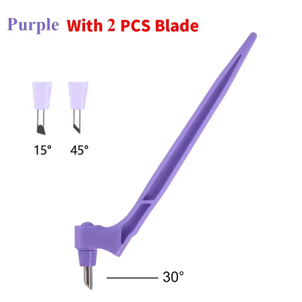 Craft Cutting Tools with Triangle Ruler 360 Degree Rotating Blade Scrapbooking Cutting Tool Art Utility Knife Pen Paper Cutter: DEEP BLUE