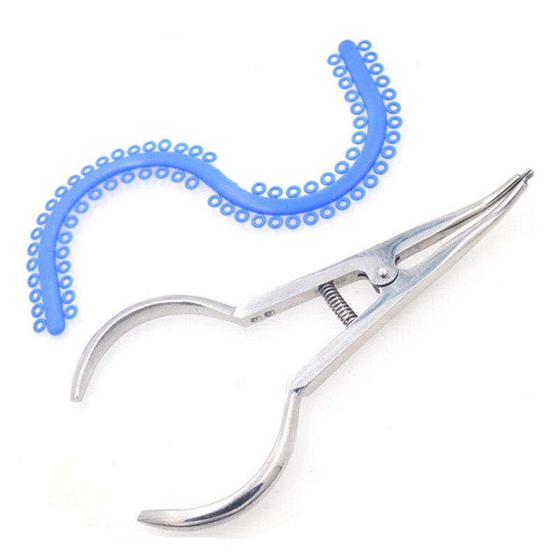 Orthodontic Elastic Separators Circle Placement Pliers Dental Separator Placing Plier Rubber Ring Steiner Ligature Ties Forceps