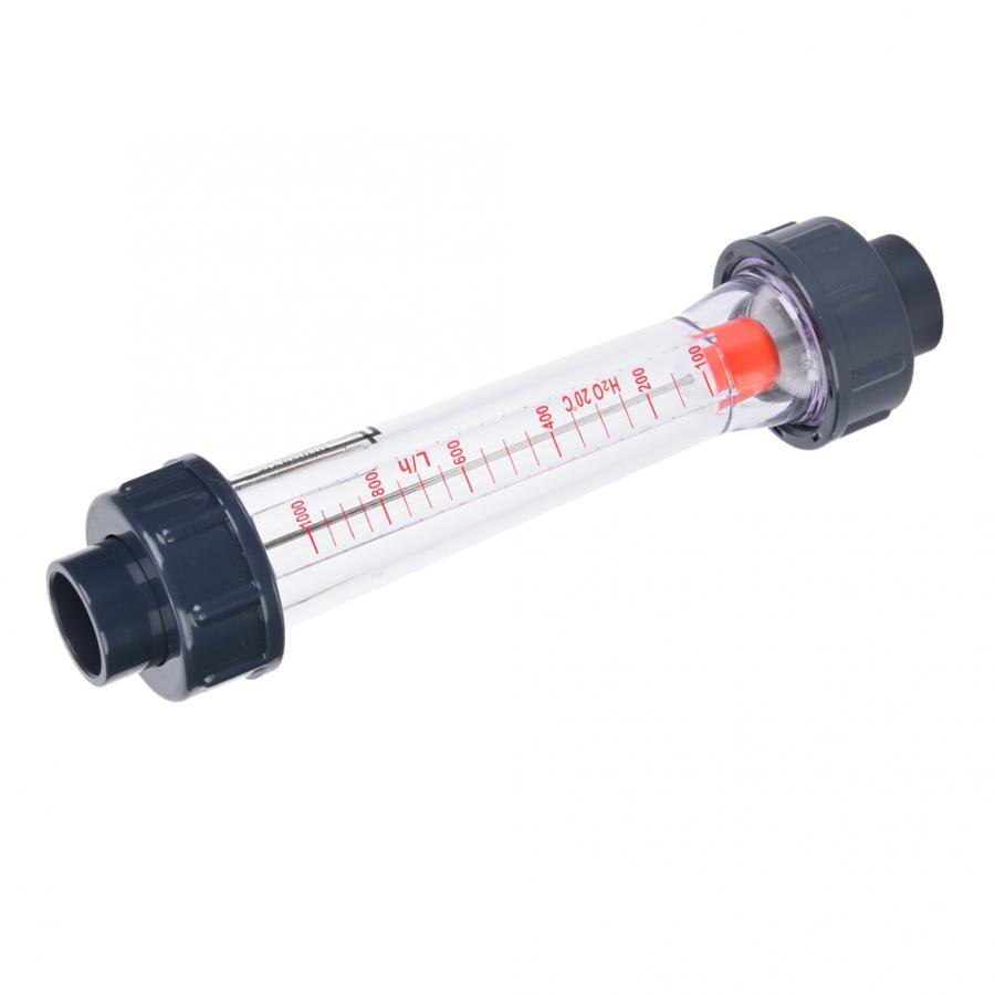 LZS-20(D) Elbow Liquid Flow Meter 10-100LPH Plastic Tube Liquid Water Rotameter Flow Measuring Instrument Water Testing Meter