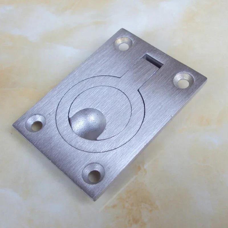 Loquet de poignée de trappe de bateau en acier inoxydable, Psych, armoire, montage encastré, anneau de levage, couvercle de pont nervuré, structure au sol