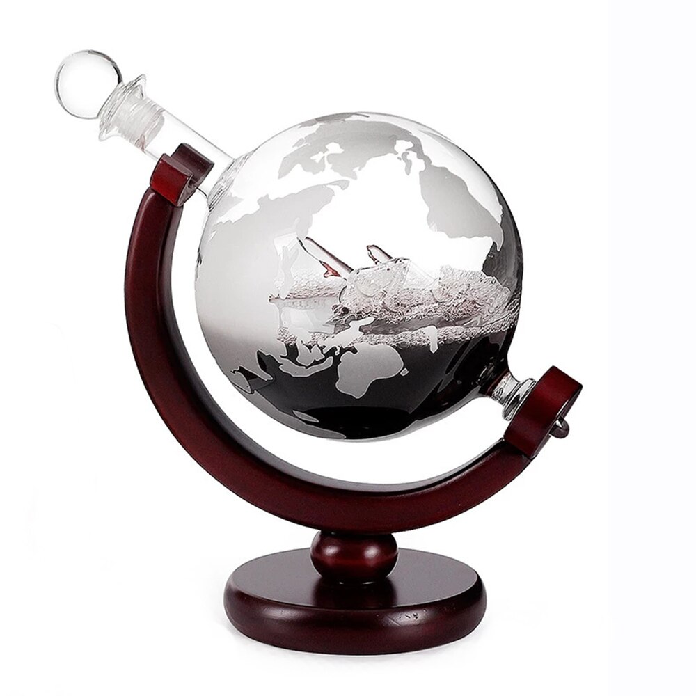Whisky Globe Decanter Glas Wijn Decanter Geëtst Globe Decanter Set Voor Bar