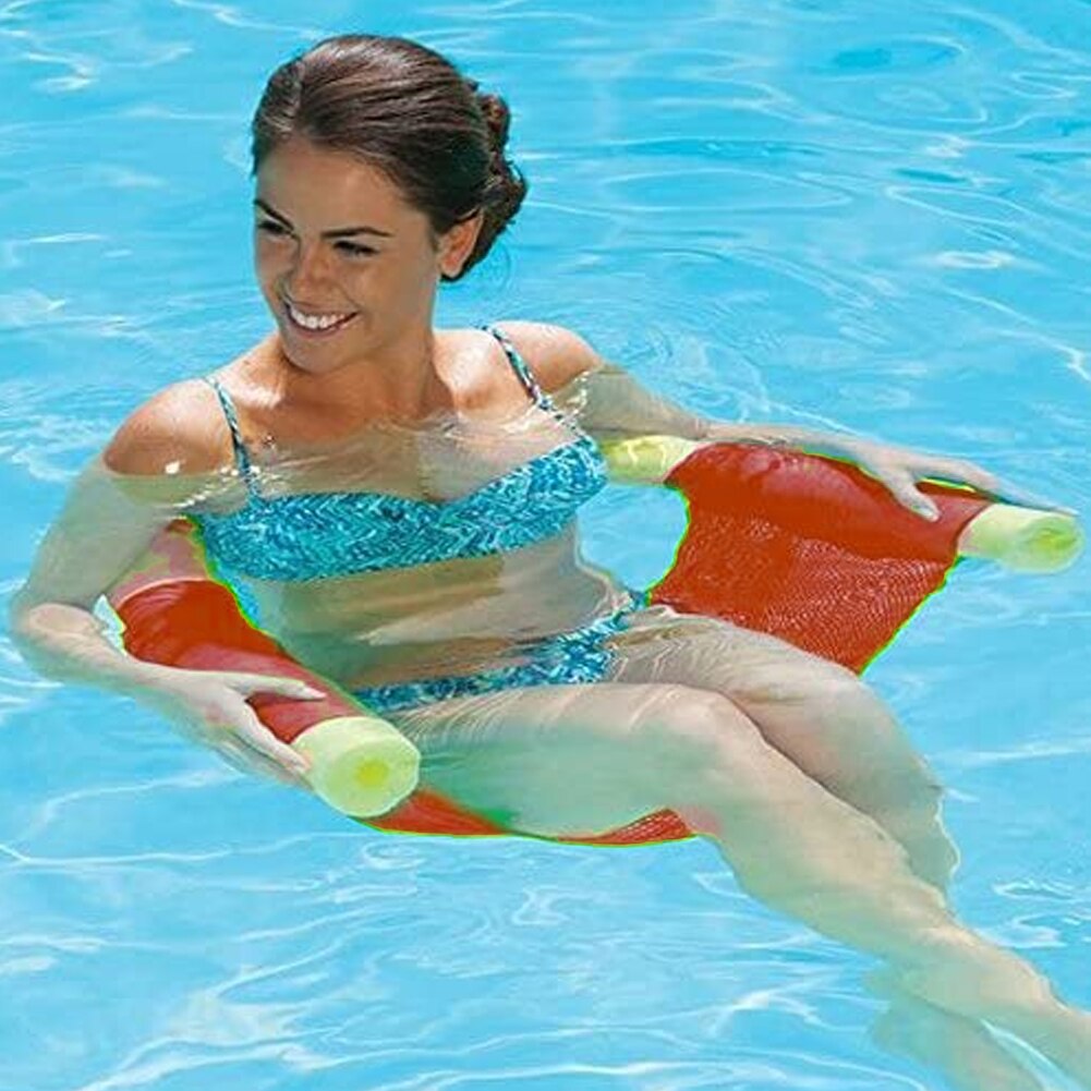 4x Zwemmen Drijvende Stoel Noodle Net Volwassen Kids Zwembad Water Float Stoel Mesh Lichtgewicht Strand Piscina Ring Zwembad Accessoires