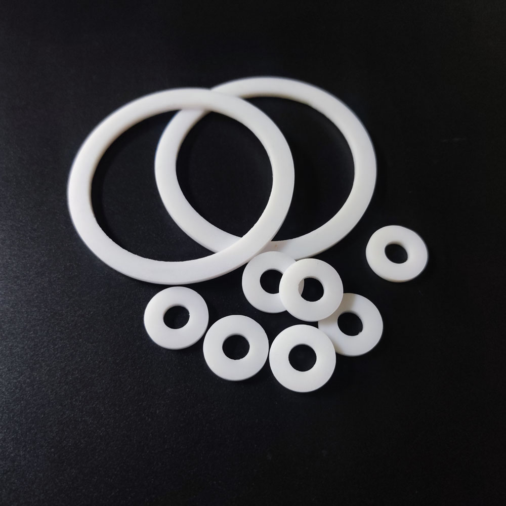 PTFE Flache Dichtung 1/2'' 1'' DN15/20/25/32/40/50/80 PTFE Unterlegscheibe Beständig zu hoch &Ampere; niedrig Temperatur Korrosion Anti-Altern Für Flansch