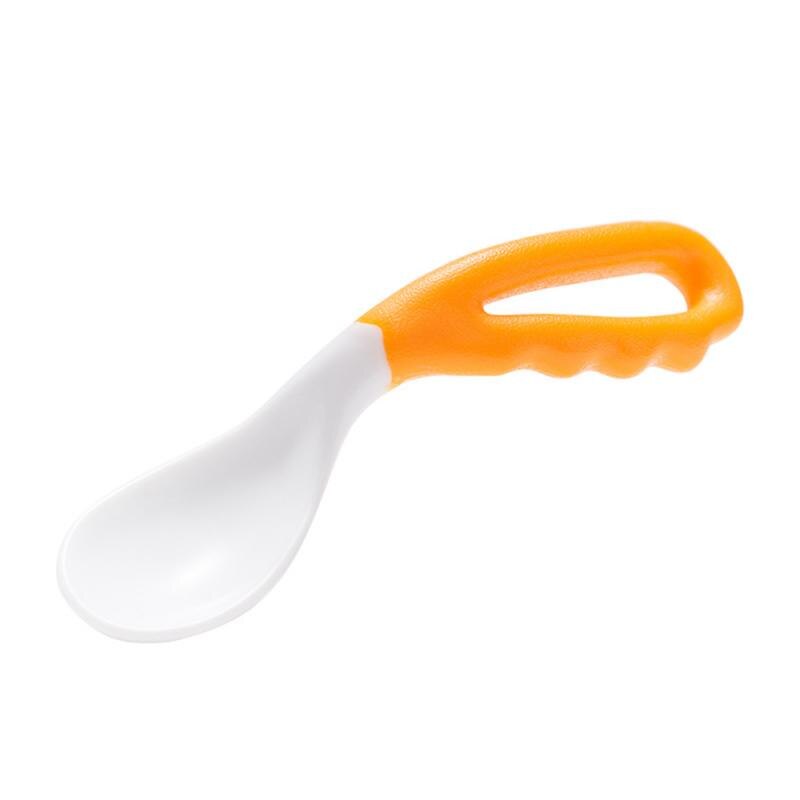 2 stuks baby zachte lepel 2 kleuren baby zachte lepel lepel voedingslepel groep baby zachte lepel servies eten training: Groen 1 st