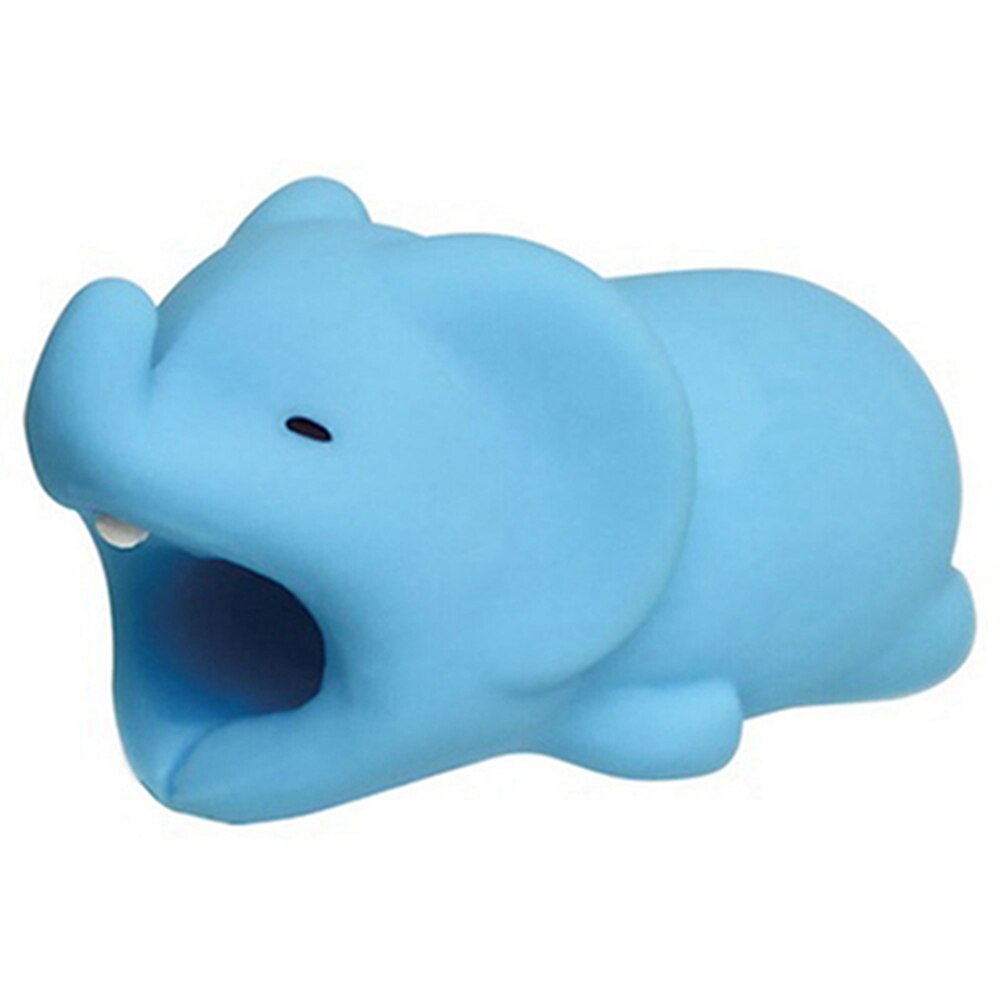 Mignon Panda câble protecteur morsure Animal charge cordon de protection USB câble enrouleur support chien chat ours câble protecteur câble fil: Elephant