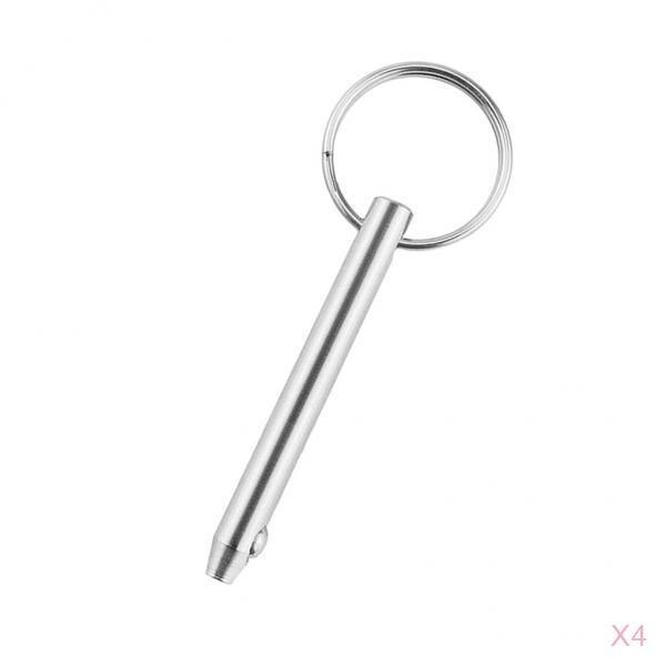 4x Rvs 316 Quick Release 10 Mm Pin Bimini Boot Pin Locking Ring