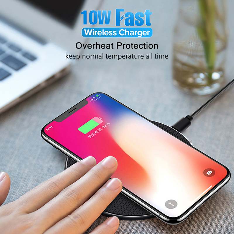 Qi Wireless Charger for iPhone 11 Fast Charging 10W Portable Universal Wireless Charging Pad for Blackview BV9800 Pro BV9900