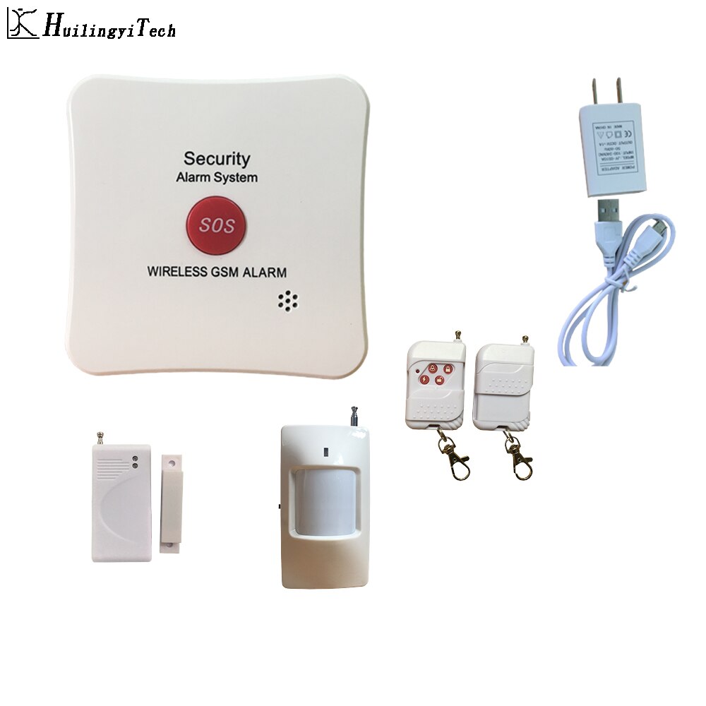 Sos-knop alarmsysteem voor edelsteenwinkel draadloos gsm-alarm detectie inbraakbeveiligingssysteem sos voor juwelierszaak huisalarmsysteem: Sos alarm-standaard / Ons stekker / Engels