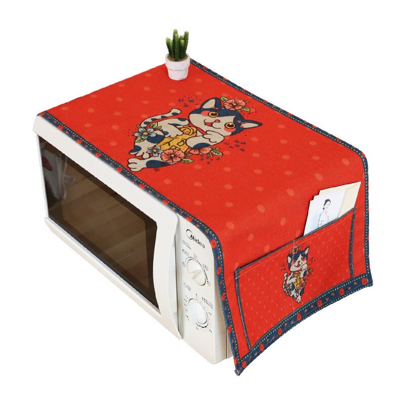 Microwave Oven Cover Fabric Dust Cover Oven Cover Towel microwave cover kitchen aid mixer: 1