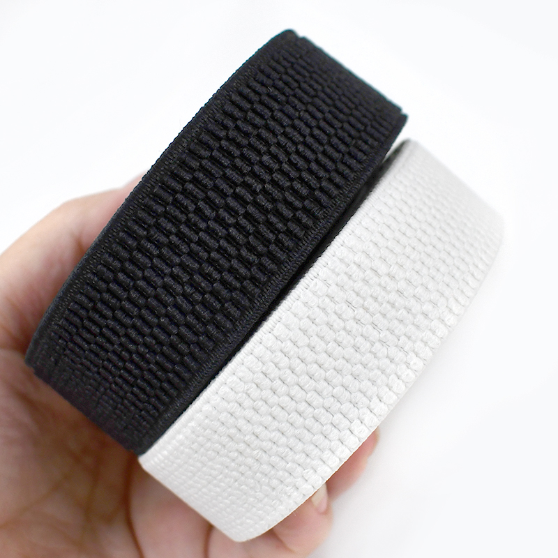 2/5M 25-100mm Schwarze Weiße Elastische Bänder Kleidung Bauch Näh-Gummiband Bekleidung Korsett Gürtel Dehnbares Band DIY-Material