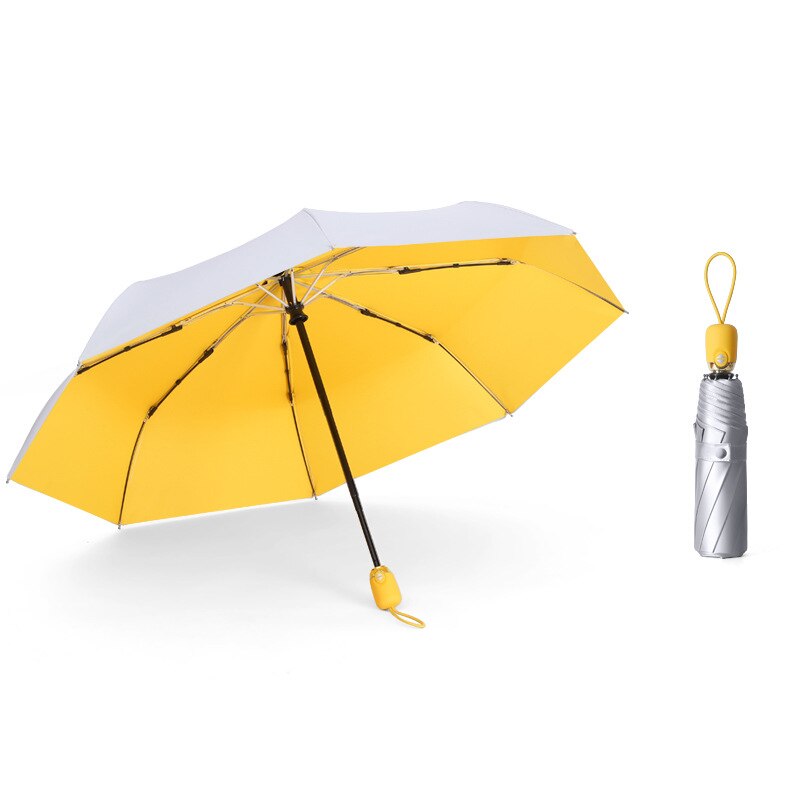 Auto Open/Close 3-Fold Compact Umbrella – Windproof, Rain & UV Sun Protection (Unisex, Multiple Colors)