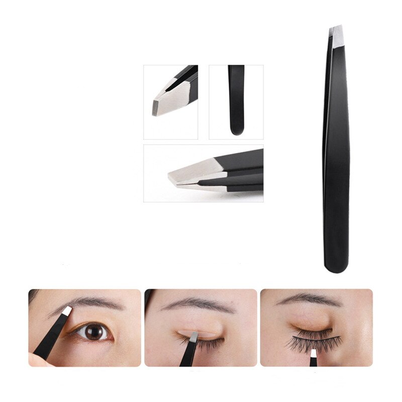 4 -teiliges einstellen mit wimpernverlängerungspinzette, augenbrauenzange, schere, künstlichen wimpern, augenbrauenclip, augenbrauentrimmer und machen-hoch-werkzeugen
