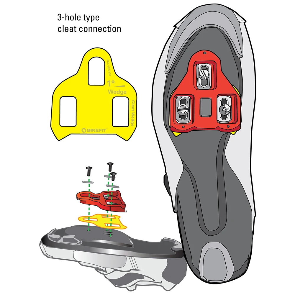 BikeFit Cleat Wiggen voor Shimano Road SPD-SL KEO & MTB SPD ATAC SpeedPlay Crank Bros Schoenplaten 8 stks/pak Fiets Fitting