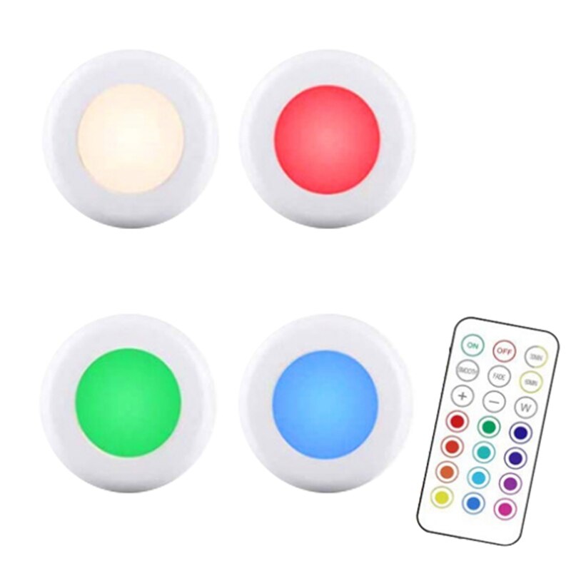 LED Cabinet Light Unlimited Remote Control Garden Light 16 Color Suction Cup Wall Light