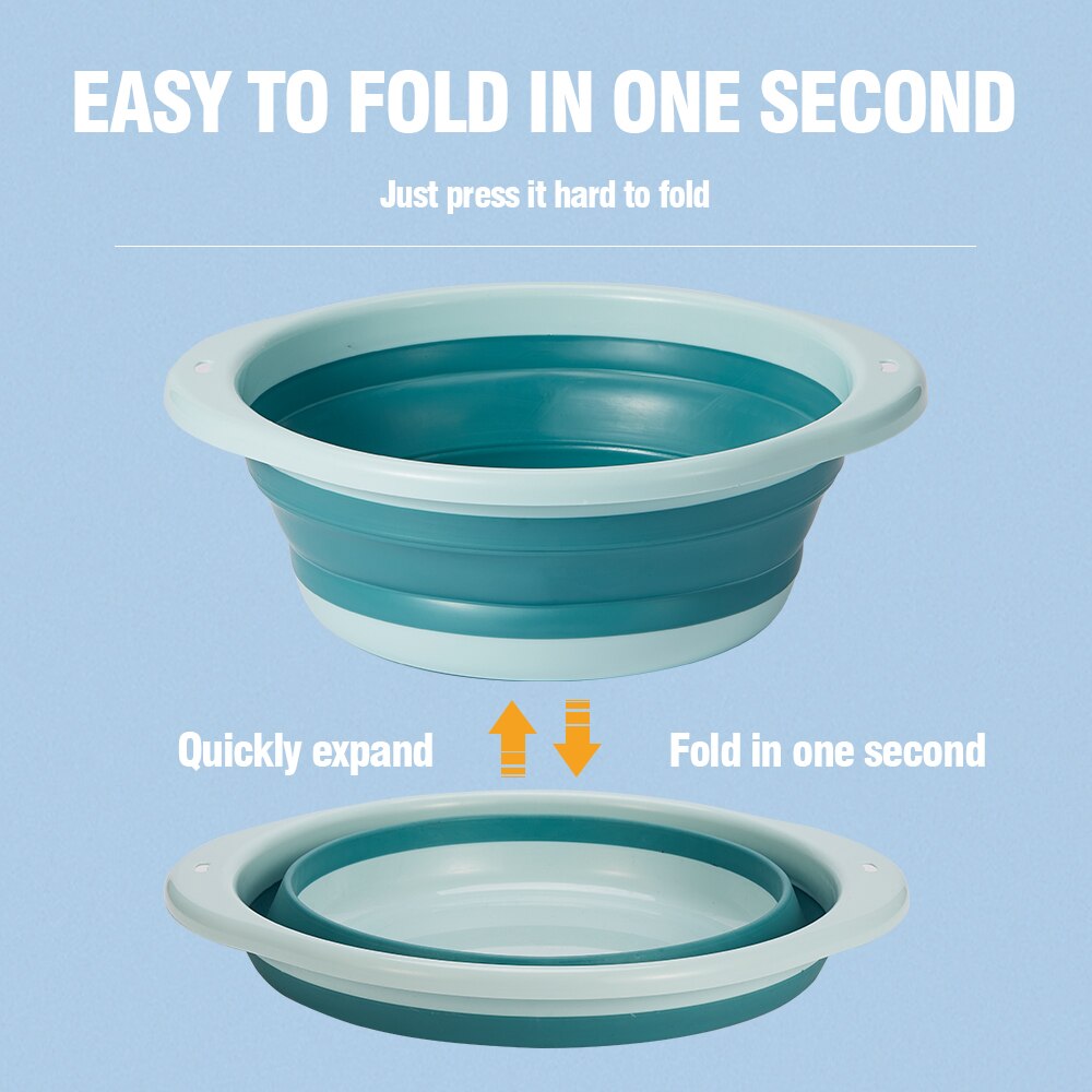 Multi-Purpose Folding Wash Basin Collapsible Bucket Foldable Washbasin Travel Portable Footbath for Household lavabo plegable