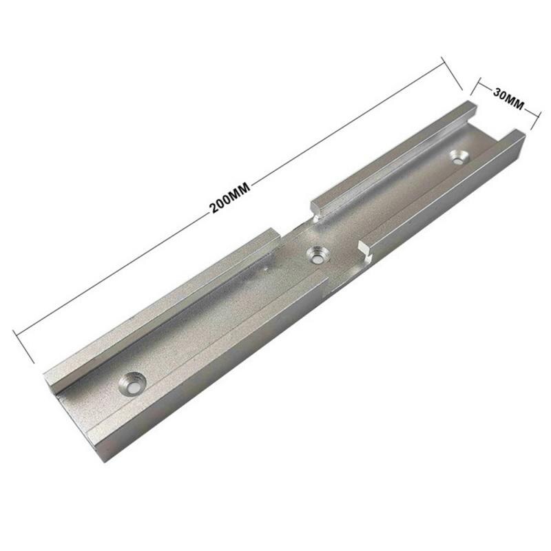 Woodworking Chute T Slot Cross Connector Track Miter Gauge Guide Rail Circular Saw Flip Table Table Track Intersection Parts: B 200mm white