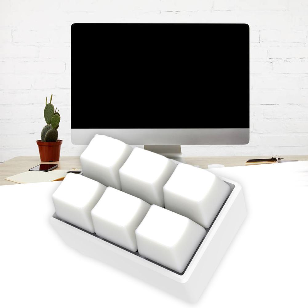Mini Keyboard 1000hz 6 Programmable Mechanical Key Wheel Axle Tester Gaming Keypad Mx Red Switch Music Game