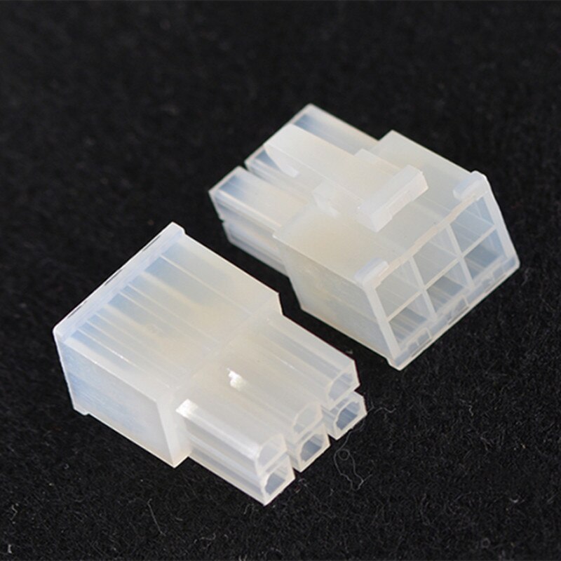 30 Set 4.2Mm Connector Pc Computer Grafische Kaart Pci-E Gpu 6Pin 5557 Mannelijke Behuizing Met Terminals Transparante Kleur