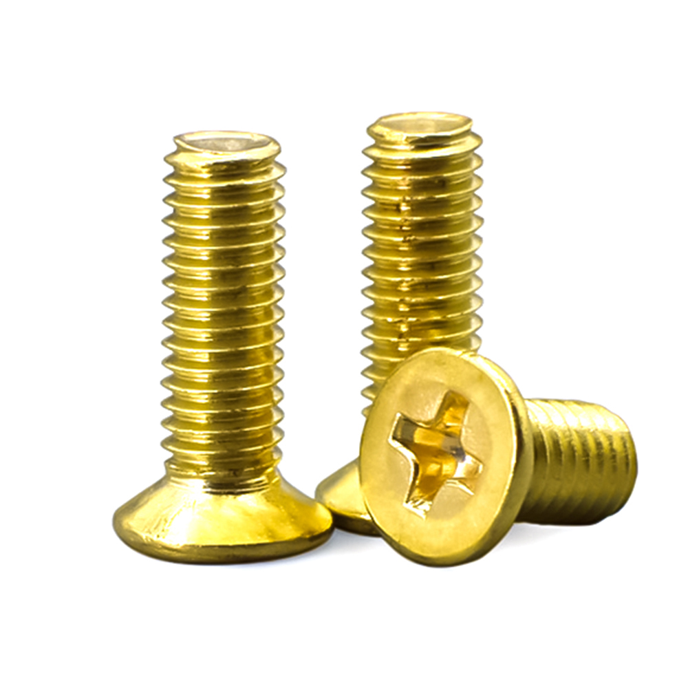 2-20 Pcs M5 M6 M8 Metric Thread Copper Cross Countersunk Screws Tornillos Vis Bolt Phillips Brass Flat Head Machine Screw