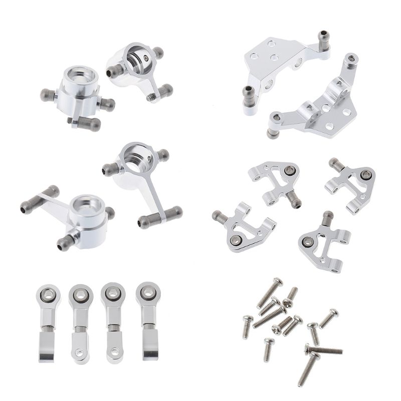 Metallo impostato Completo Aggiornamento Parti per Wltoys 1/28 P929 P939 K979 K989 K999 K969 Parti di Automobili del Rc: argento